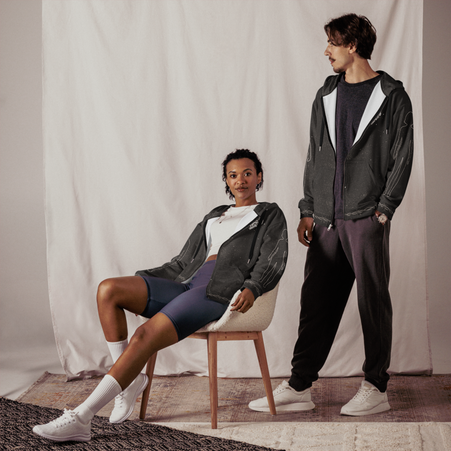 Neo Tribal Tranquility Zip Hoodie — ian